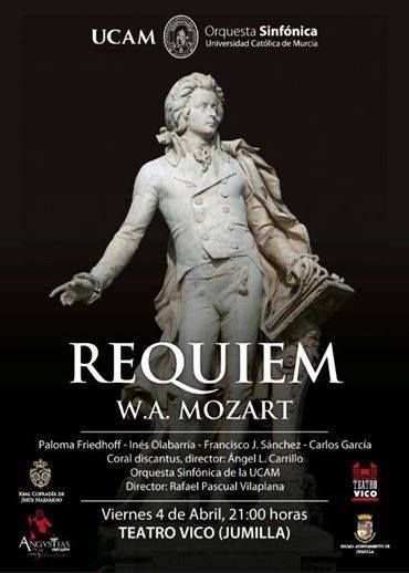 El Requiem de Mozart llega al Teatro Vico con motivo del 25 Aniversario del Paso de Ntra. Señora de las Angustias