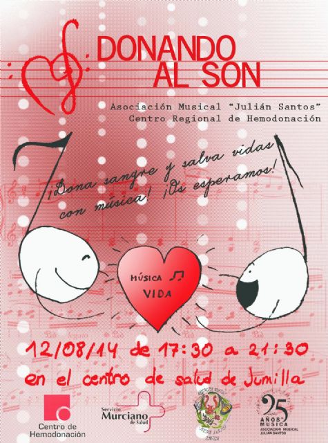 La Asociación Musical Julián Santos amenizará mañana la jornada de donación de sangre con el concierto 'Donando al son'