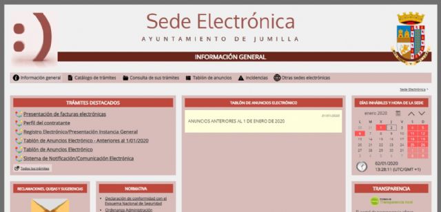 El Ayuntamiento de Jumilla pone en marcha su sede electrónica