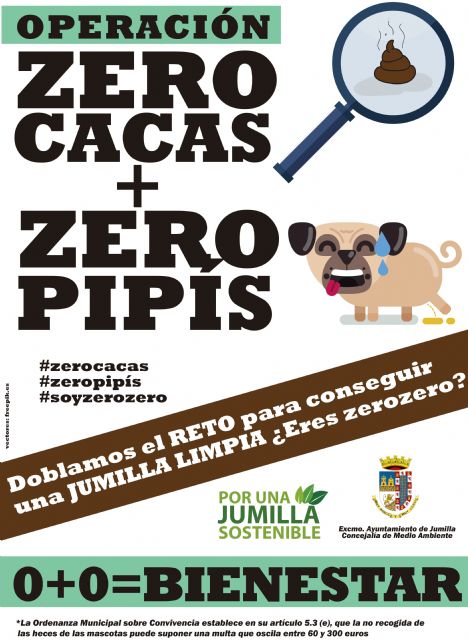 Medio Ambiente presenta la campaña 'Zero Cacas + Zero Pipís' para seguir incidiendo en la limpieza de los excrementos y orines de las mascotas