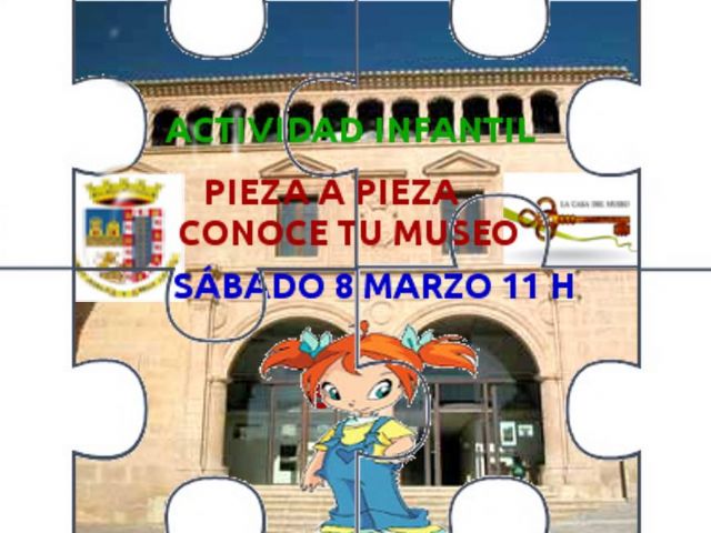 'Pieza a Pieza conseguimos un museo', será la próxima actividad infantil de este fin de semana