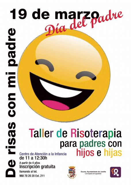 Igualdad celebra el Día del Padre con un Taller de risoterapia para padres con hijos e hijas