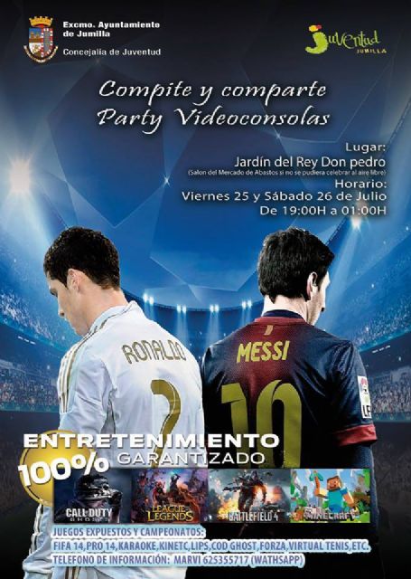 Juventud organiza para este fin de semana la jornada de ocio con videoconsolas 'Compite y Comparte'