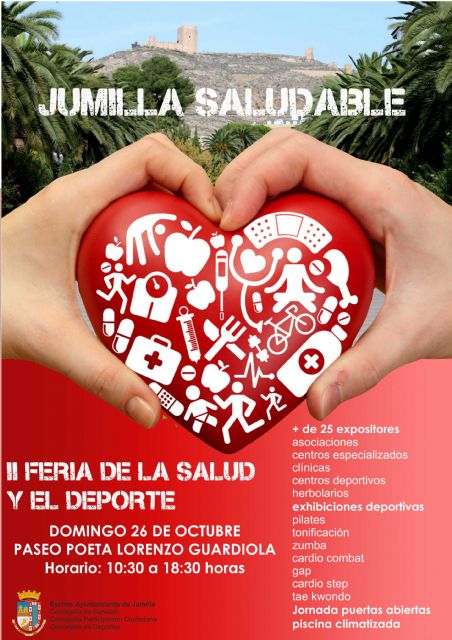 Cerca de 25 expositores se darán cita este fin de semana en la II Feria de la Salud y el Deporte 'Jumilla Saludable'