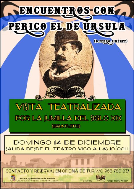 El Grupo de Teatro Talía representa este domingo la última visita teatralizada del año, 'Encuentros con Perico el de Úrsula'