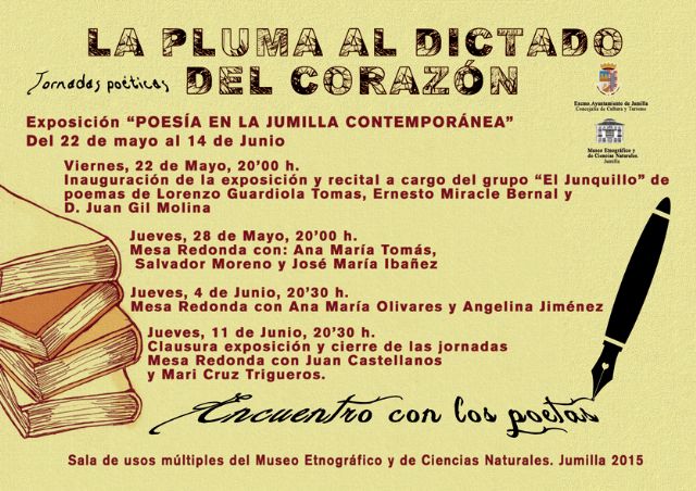 La Concejalía de Cultura clausura las Jornadas 'La pluma al dictado del corazón' con una última mesa redonda