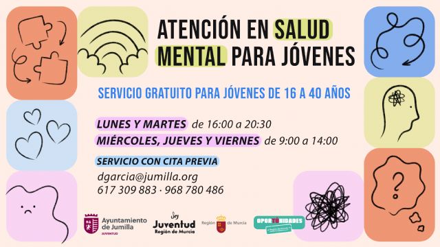 El servicio gratuito de Atención en Salud Mental para jóvenes ya está disponible en Jumilla