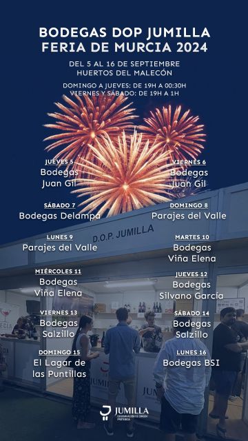 La Feria de Murcia tendrá una intensa representación de la DOP Jumilla
