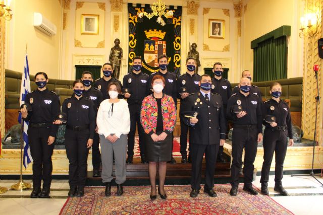 Los once nuevos agentes de la Policía Local de Jumilla toman posesión de su cargo