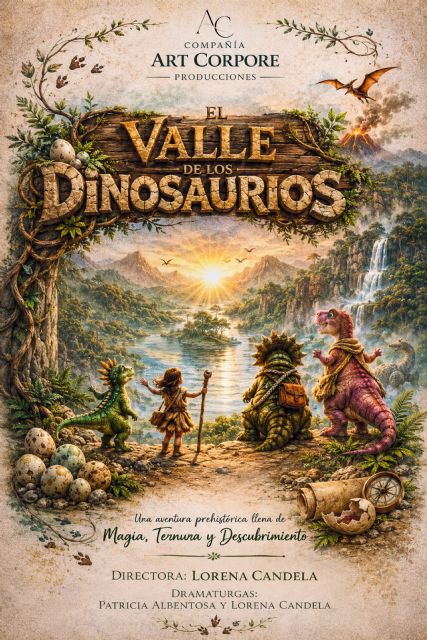 El Teatro Vico de Jumilla abre su nuevo semestre con 'El Valle de los Dinosaurios' de la Compañía ART CORPORE PRODUCCIONES