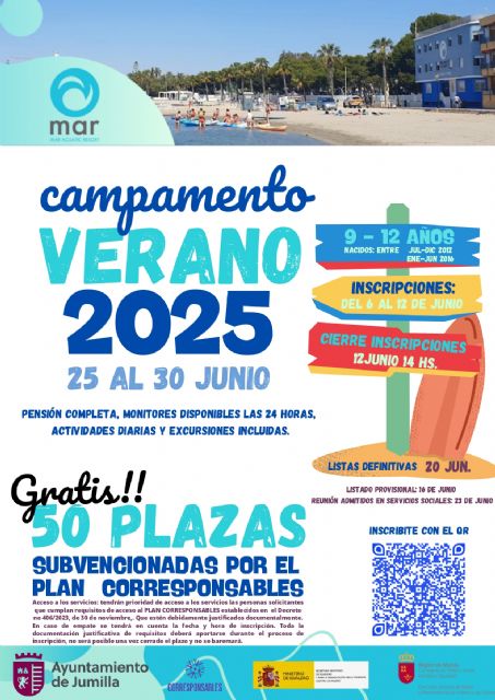 El Ayuntamiento organiza un campamento de verano gratuito para menores de 9 a 12 años