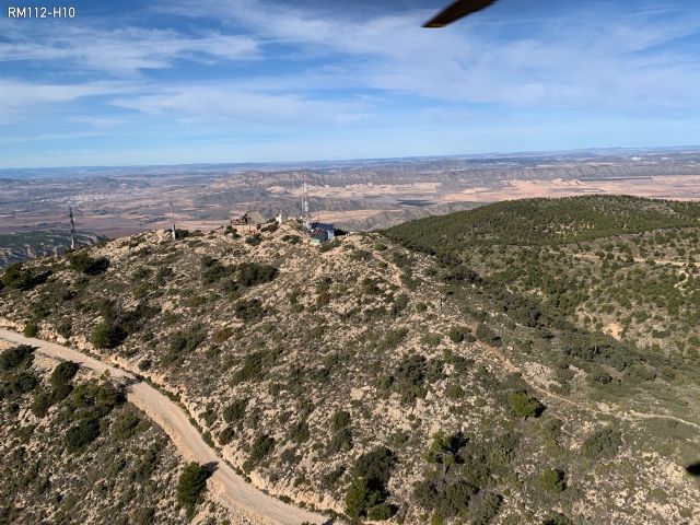 Rescatan a un senderista de 60 años en la Sierra del Carche, en Jumilla