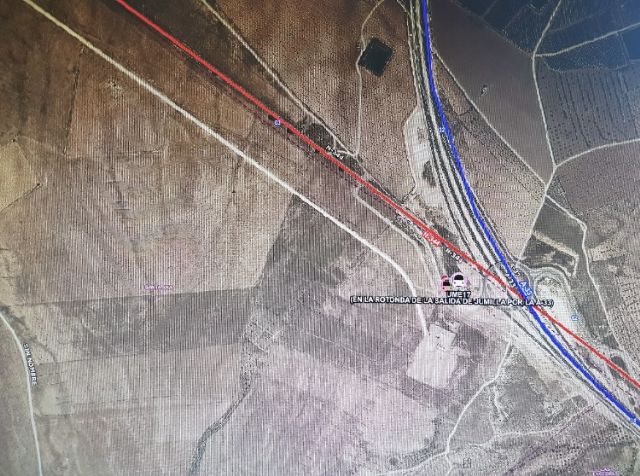 Accidente en la A-33 en la rotonda de incorporación a Jumilla