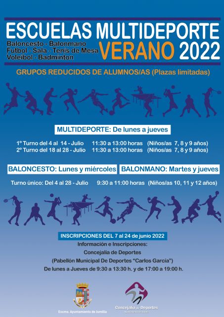 La Concejalía de Deportes oferta Escuelas Multideporte durante las mañanas del mes de julio