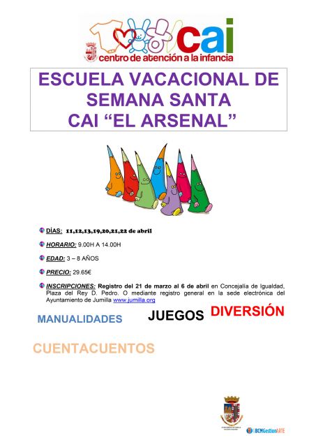 El próximo lunes se abren las inscripciones para participar en la Escuela de Semana Santa del CAI