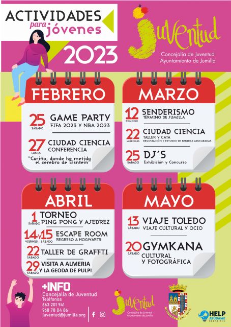 La Concejalía de Juventud programa un ciclo de música dirigido a jóvenes de 14 a 18 años para los meses de marzo a mayo