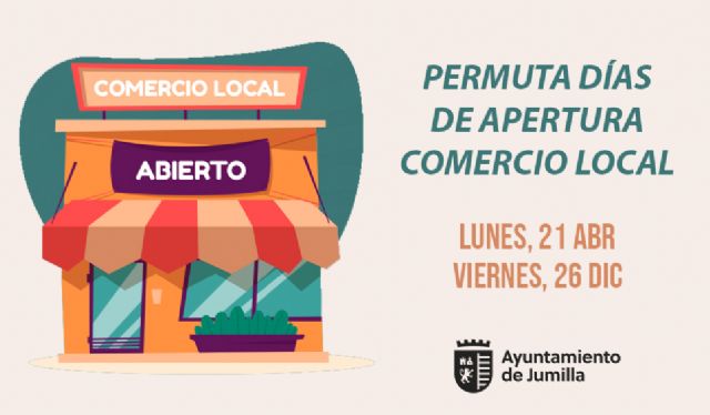 El comercio local podrá abrir los festivos 21 de abril y 26 de diciembre