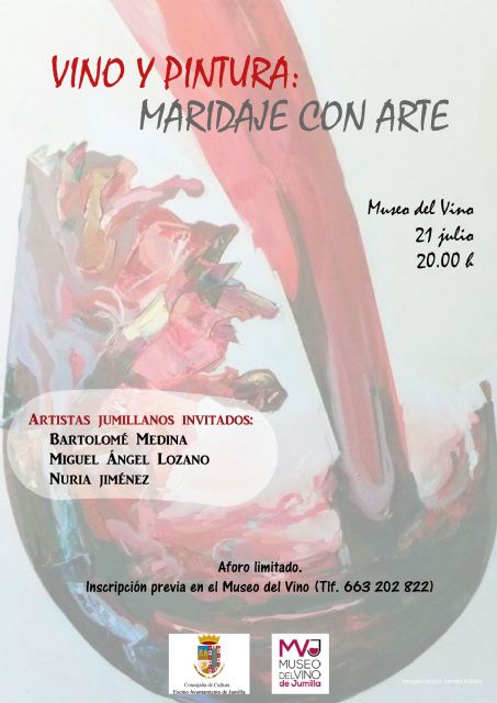 El Museo del Vino de Jumilla acoge este jueves la actividad Vino y Pintura: Maridaje con Arte