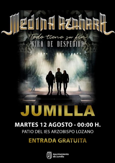 Medina Azahara pasará por Jumilla dentro de su gira de despedida Todo tiene su fin