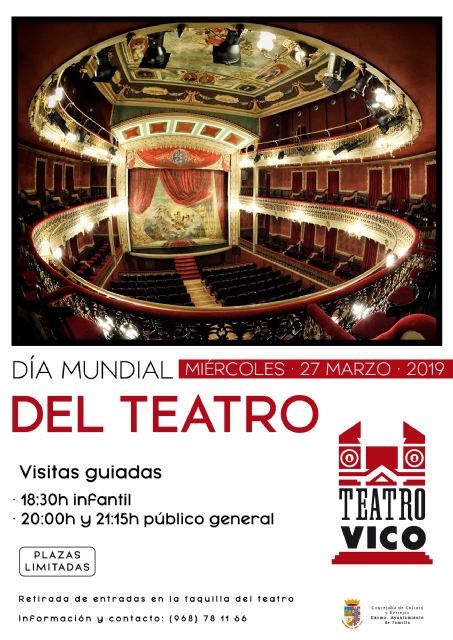 El Vico celebrará el Día Mundial del Teatro con tres visitas guiadas gratuitas