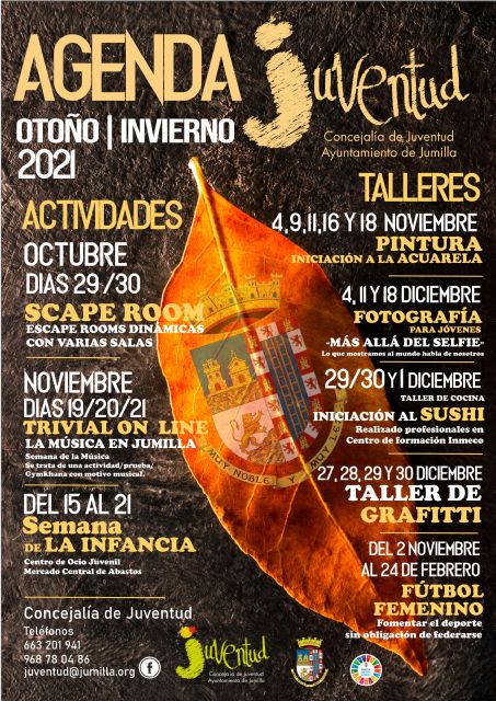 La Concejalía de Juventud presenta el programa de actividades otoño-invierno 2021-22