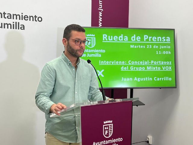 Juan Agustín Carrillo: “VOX seguirá defendiendo el descanso y la seguridad de los vecinos de Jumilla”