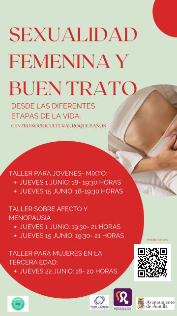 La Concejalía de Igualdad programa talleres de sexualidad femenina y buen trato desde las diferentes etapas de la vida