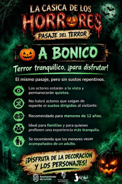Juventud organiza un pasaje del terror gratuito adaptado a todos los públicos para la tarde de Halloween