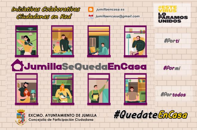 Nace jumillaencasa.es, una web donde se agrupan todas las iniciativas ciudadanas durante el Estado de Alarma