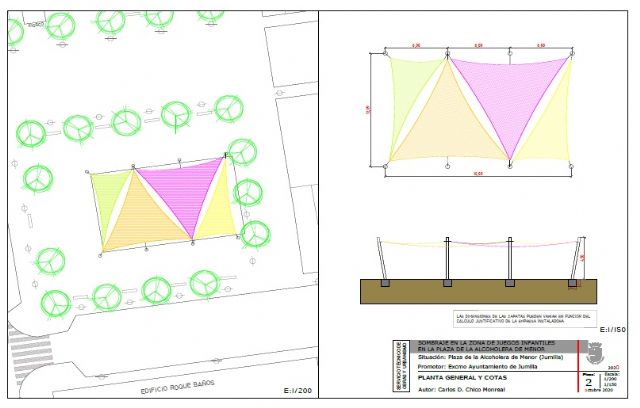 Las obras del sombraje de la zona de juegos de la Plaza de la Alcoholera de Menor se iniciarán a mitad de julio