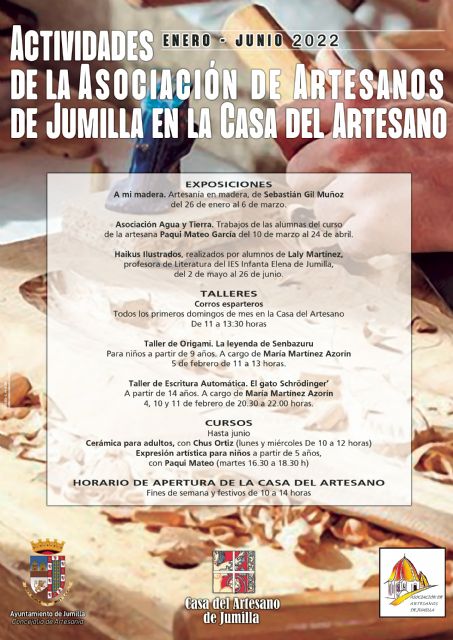 La Casa del Artesano acogerá hasta junio tres exposiciones y varios cursos y talleres