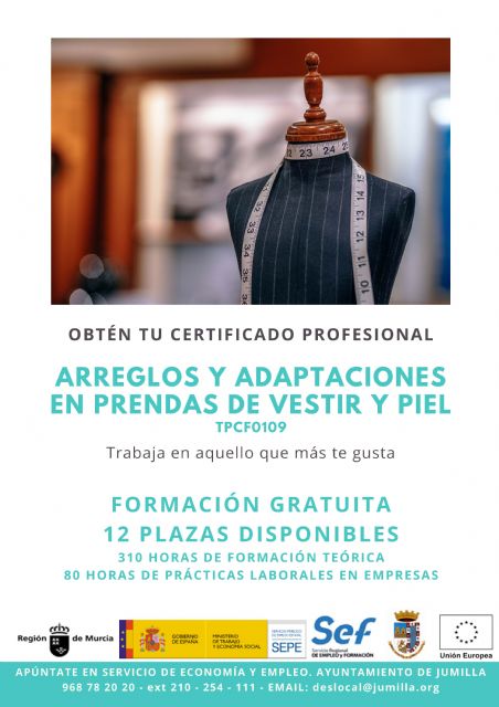 Curso ´Arreglos y adaptaciones en prendas de vestir y piel´