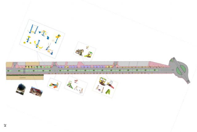 La nueva zona de juegos de la avenida de la Libertad contará con árboles más propicios al clima mediterráneo