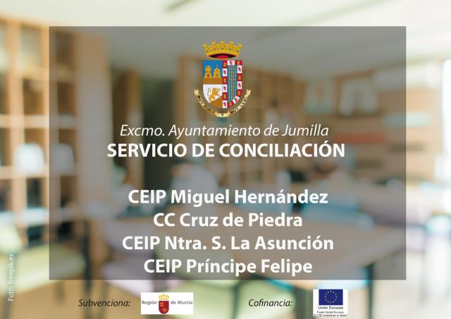 Abierto el plazo de inscripciones para el Servicio de Conciliación en cuatro centros educativos