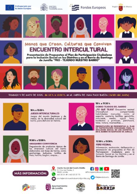 Manos que crea, culturas que convive: Jumilla celebra un Encuentro Intercultural este domingo