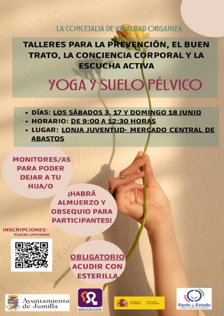 La Concejalía de Igualdad organiza talleres de empoderamiento corporal a través del yoga y suelo pélvico