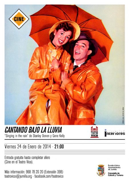 El cine vuelve al Teatro Vico este fin de semana con el clásico 'Cantando bajo la lluvia'
