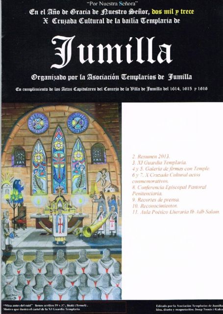 Los Templarios de Jumilla editan su revista anual