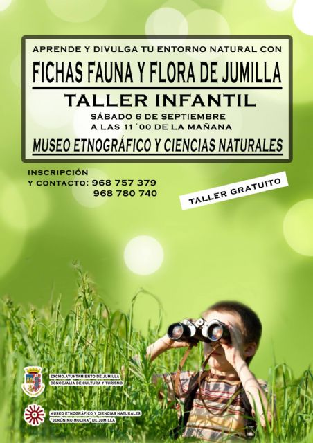 Vuelven las actividades infantiles en los museos del municipio con un taller sobre la flora y fauna de Jumilla