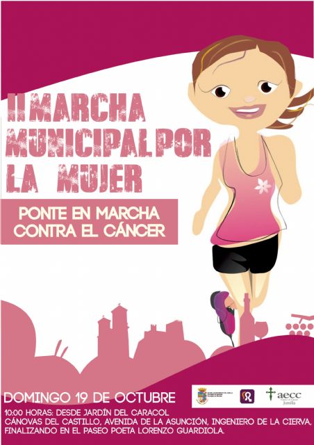 La Concejalía de Igualdad y la AECC en Jumilla inician mañana las actividades con motivo del Día Contra el Cáncer de Mama