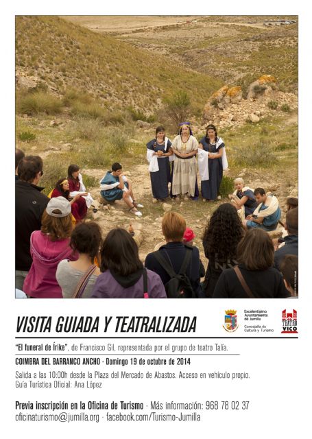 La visita teatralizada a Coimbra del Barranco Ancho y la Maratón Fotográfica 'Monumenta Jumilla' otras citas del fin de semana en Jumilla