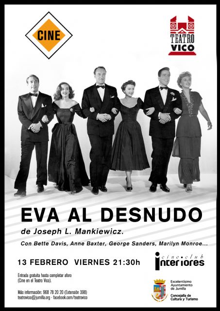 El cine clásico con 'Eva al Desnudo' y el Concierto Didáctico de AJAM serán las citas del fin de semana en el Teatro Vico