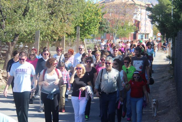 La Marcha Contra el Cáncer de Mama reunió a más de dos centenares de personas