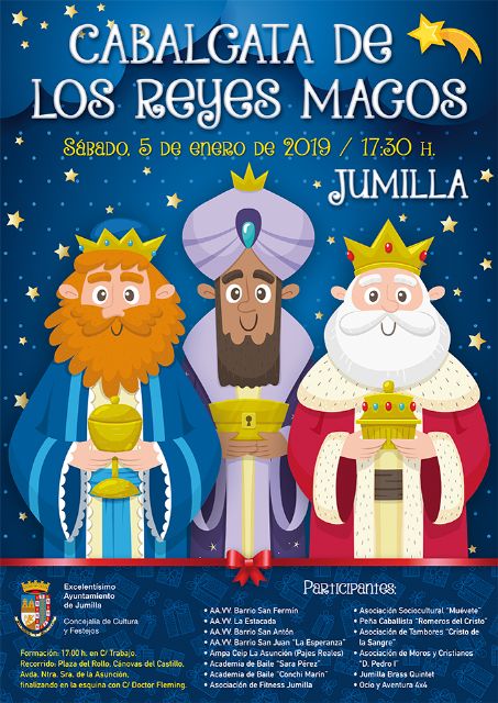 Los Reyes Magos visitarán Jumilla este sábado para repartir miles de regalos