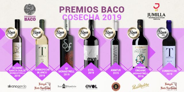 Seis oros y una plata hacen destacar a la DOP Jumilla en los premios Baco 2019