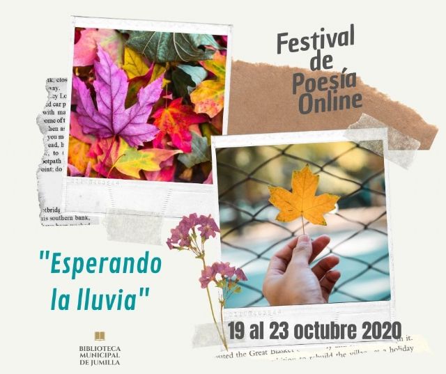 Cultura organiza el Festival de Poesía Online 'Esperando la lluvia' del 19 al 23 de octubre