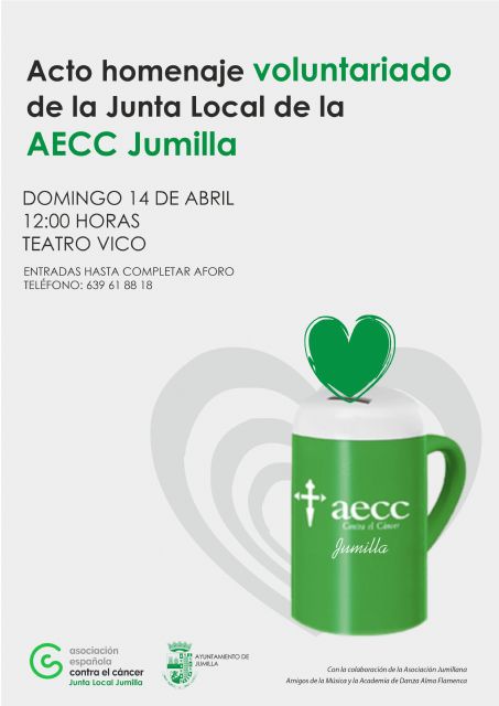 Acto homenaje al voluntariado de la AECC en Jumilla
