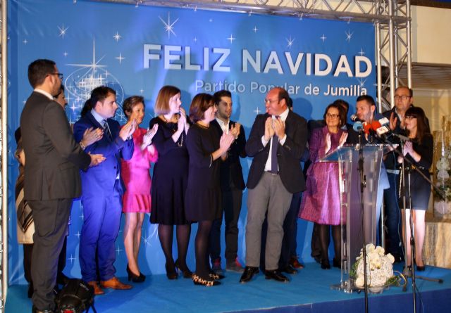 El Secretario general del PP Región de Murcia, Pedro Antonio Sánchez asiste en Jumilla a la Cena de Navidad con centenares de militantes y afiliados