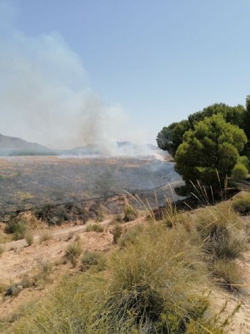 Conato de incendio forestal en la carretera A-33 Murcia>Yecla en el Cabezo de La Rosa