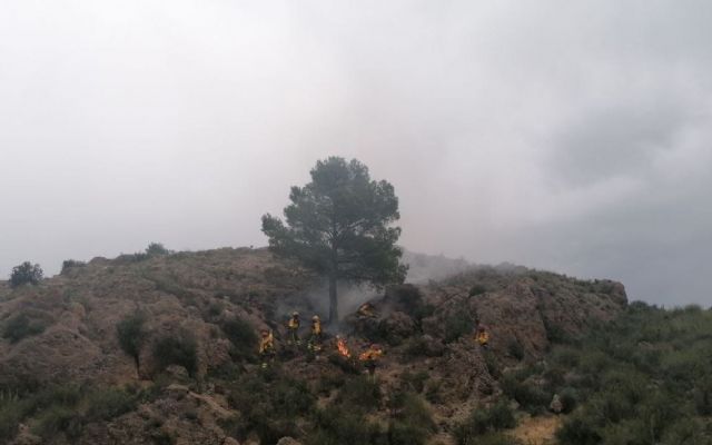 Conato de incendio forestal en la Sierra de Santa Ana, Jumilla